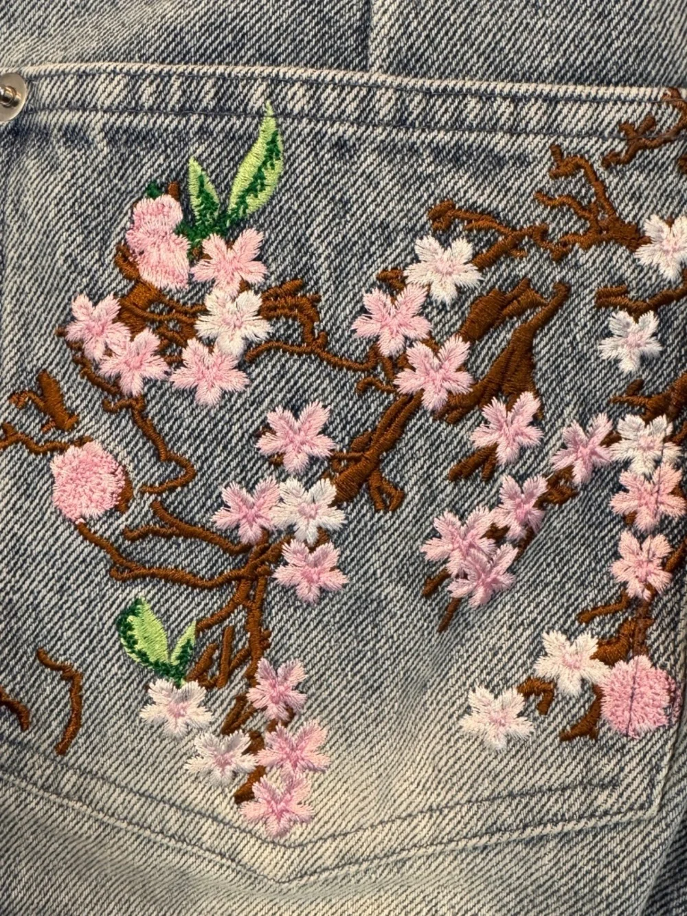 Badson Cherry Blossom Jeans  Unisex  Size XL - Picture 14 of 16